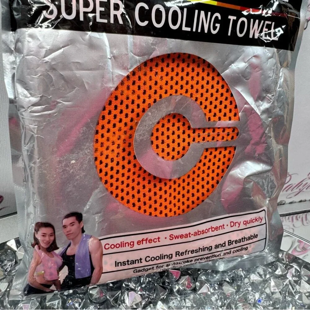 Super Cooling Towel cooling effect outdoors travel sun cold Orange